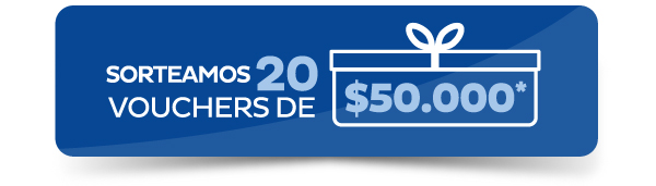 Sorteamos 20 vouchers de $50.000*