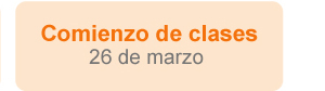 Comienzo de clases 26 de marzo
