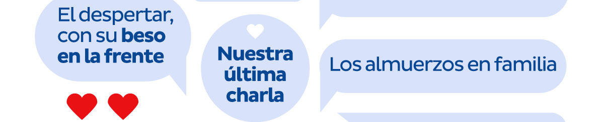 El despertar, con su beso en la frente | Nuestra última charla | Los almuerzos en familia
