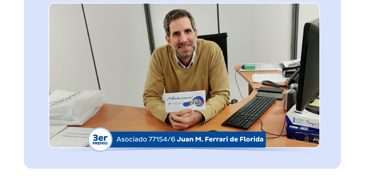 3er Premio. Asociado 77154/6 Juan M. Ferrari de Florida