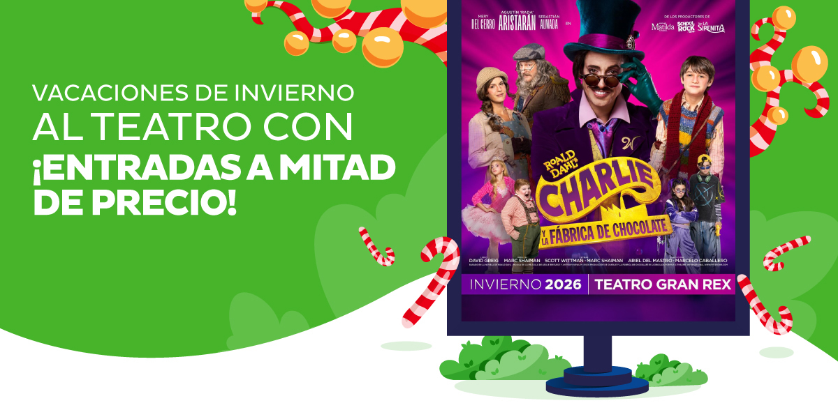 Vacaciones de invierno al teatro CON ¡ENTRADAS A MITAD DE PRECIO!