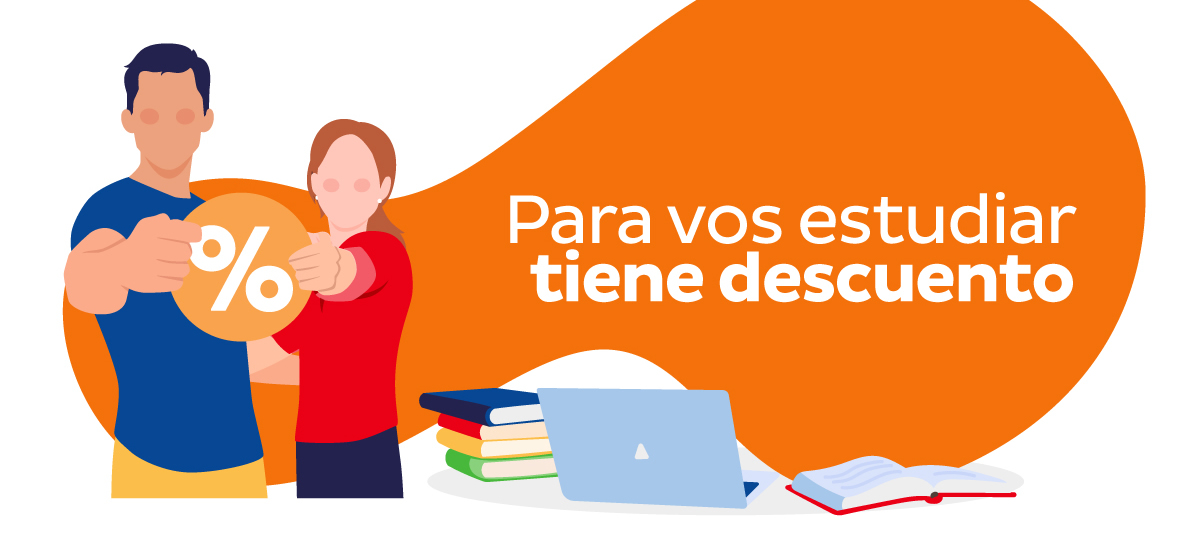 Para vos estudiar tiene descuento
